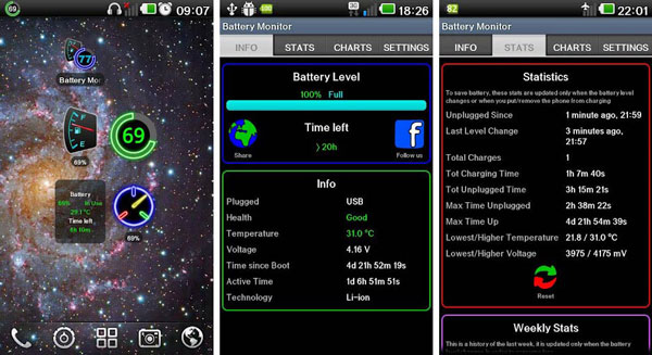 Battery Monitor Widget Pro دانلود Battery Monitor Widget Pro v1.4.1 ویجت حرفه ای باتری اندروید