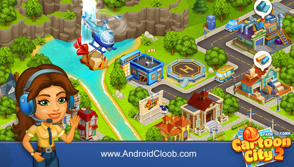Cartoon City 2 Farm to Town دانلود Cartoon City 2 v3.20 بازی شهرسازی 2 اندروید + مود