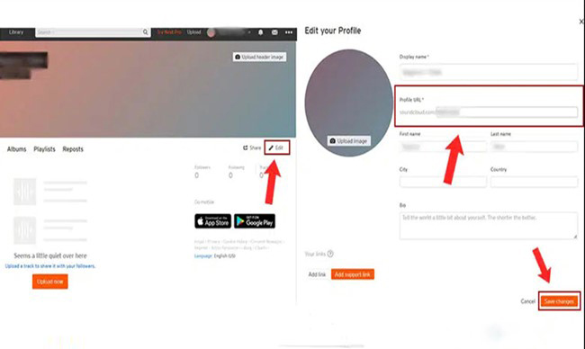 نحوه تغییر آدرس ساندکلاد چگونه است؟ Change the address of SoundCloud4 نحوه تغییر آدرس ساندکلاد چگونه است؟