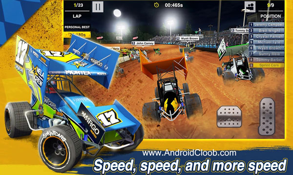 Dirt Trackin Sprint Cars دانلود Dirt Trackin Sprint Cars v1.0.4 بازی ماشین در خاکی اندروید + مود