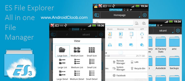ES File Explorer دانلود ES File Explorer premium v4.3.0 برنامه فایل منیجر اندروید