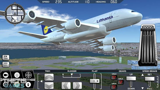 Flight Simulator FlyWings 2017 دانلود Flight Simulator FlyWings 2017 v3.5.5 بازی شبیه ساز پرواز اندروید