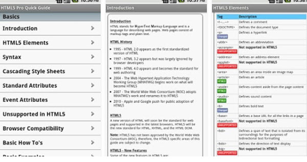 دانلود HTML5 Pro v1.10 آموزش کامل HTML5 اندروید HTML5 Pro دانلود HTML5 Pro v1.10 آموزش کامل HTML5 اندروید