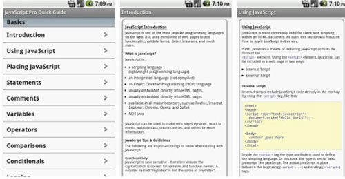 JS Pro دانلود JS Pro v1.8 آموزش JavaScript اندروید