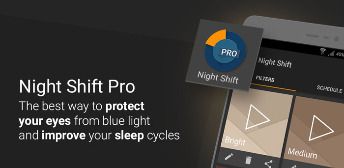 Night Shift Pro Blue Light Filter دانلود Night Shift Pro   Blue Light Filter, Night Mode فیلتر نور آبی اندروید