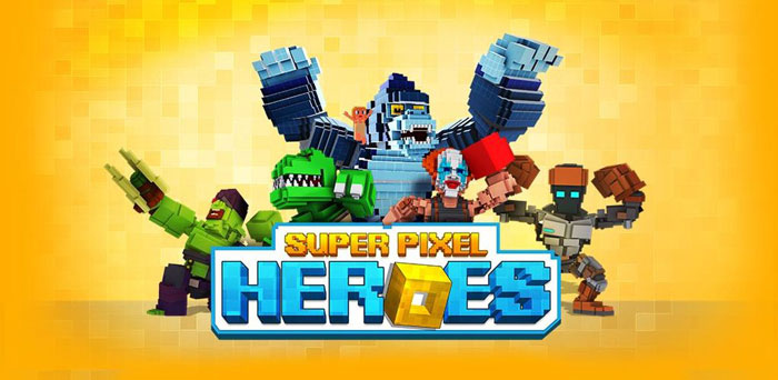 Super Pixel Heroes دانلود Super Pixel Heroes 2019 v1.2.170 بازی نبرد قهرمانان سلطنتی اندروید + مود