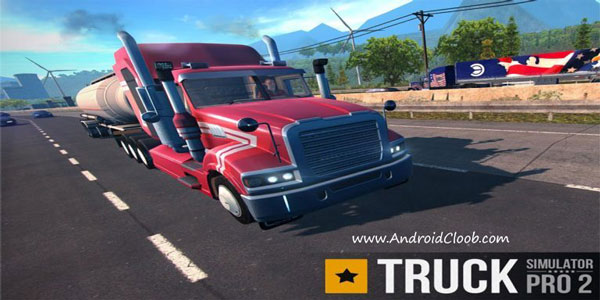 Truck Simulator PRO 2 دانلود Truck Simulator PRO 2 v1.6 بازی اندروید تریلی رانی در اندروید