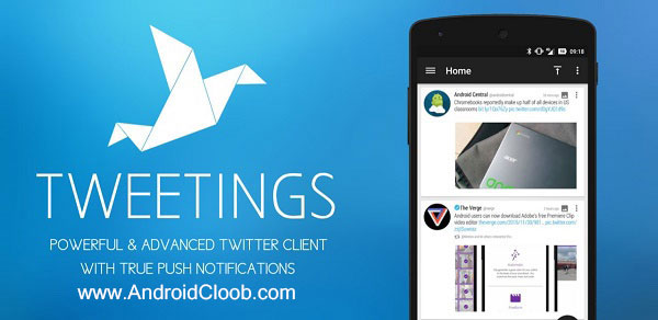 Tweetings for Twitter دانلود Tweetings for Twitter v13.1 برنامه کلاینت حرفه ای توییتر اندروید