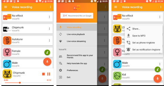 Voice Changer Voice Effects FX دانلود نرم افزار تغییر صدا Voice Changer Voice Effects FX v1.1.0 اندروید