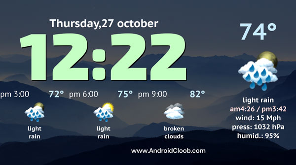 دانلود Weather Night Dock PRO v1.12.0 برنامه هواشناسی عالی اندروید Weather Night Dock PRO دانلود Weather Night Dock PRO v1.12.0 برنامه هواشناسی عالی اندروید