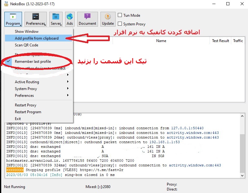 nekoray 2 1 دانلود nekoray v3.26 و آموزش تصویری نصب و استفاده